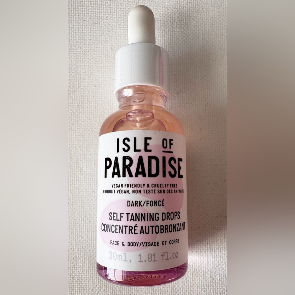 NEW Isle of Paradise Self Tanning Drops Dark 30 mL Full Size